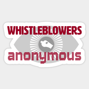 Whistleblowers Anonymous Sticker